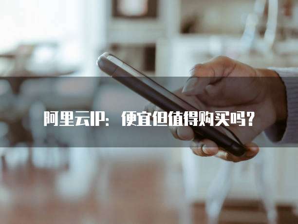 阿里云IP:便宜但值得购买吗?