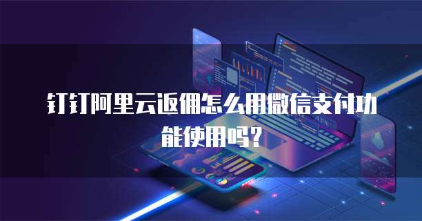 钉钉阿里云返佣怎么用微信支付功能使用吗?