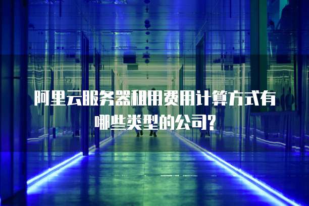 阿里云服务器租用费用计算方式有哪些类型的公司?