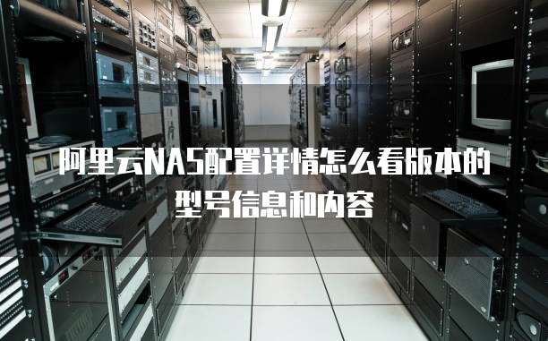 阿里云NAS配置详情怎么看版本的型号信息和内容
