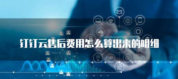钉钉云售后费用怎么算出来的明细