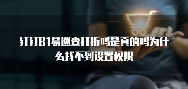 钉钉B1易巡查打折吗是真的吗为什么找不到设置权限