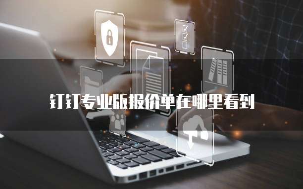 钉钉专业版报价单在哪里看到