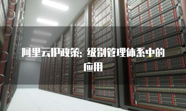 阿里云IP政策: 级别管理体系中的应用
