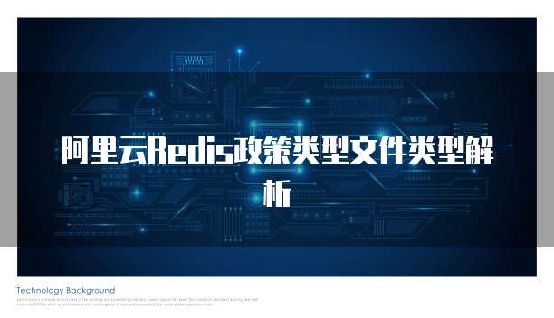 阿里云Redis政策类型文件类型解析