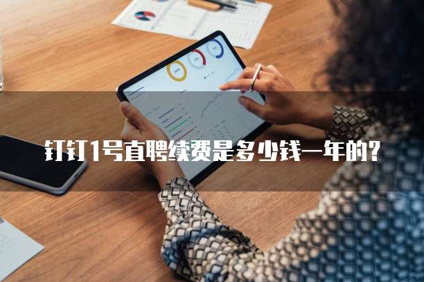 钉钉1号直聘续费是多少钱一年的?