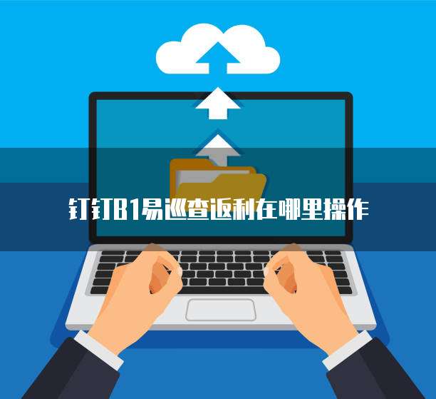 钉钉B1易巡查返利在哪里操作