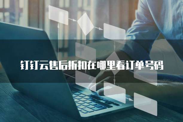 钉钉云售后折扣在哪里看订单号码