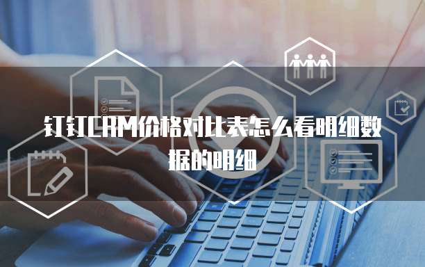 钉钉CRM价格对比表怎么看明细数据的明细