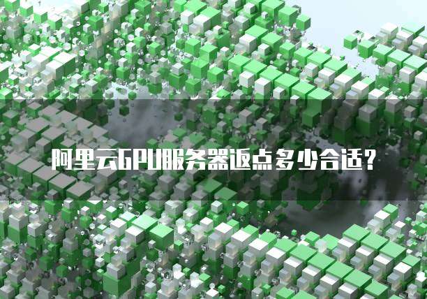 阿里云GPU服务器返点多少合适?