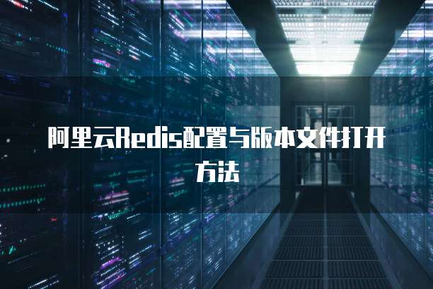 阿里云Redis配置与版本文件打开方法