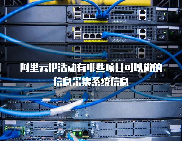 阿里云IP活动有哪些项目可以做的信息采集系统信息