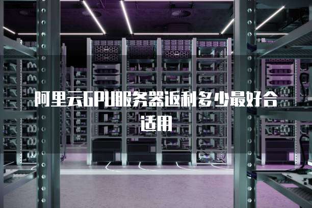 阿里云GPU服务器返利多少最好合适用