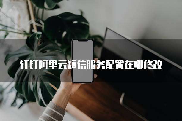 钉钉阿里云短信服务配置在哪修改