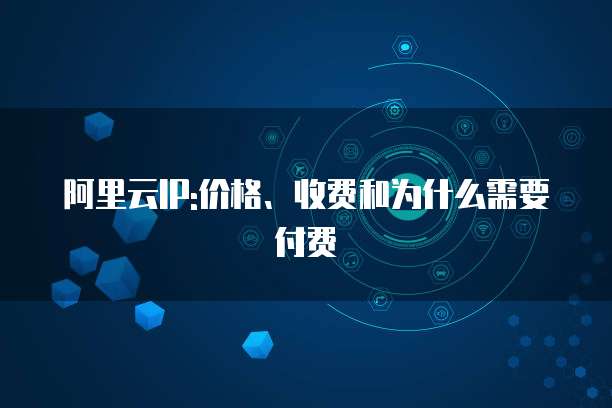 阿里云IP:价格、收费和为什么需要付费