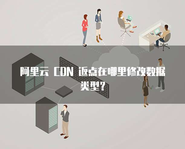 阿里云 CDN 返点在哪里修改数据类型?
