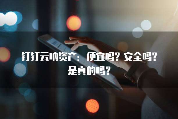 钉钉云呐资产:便宜吗?安全吗?是真的吗?