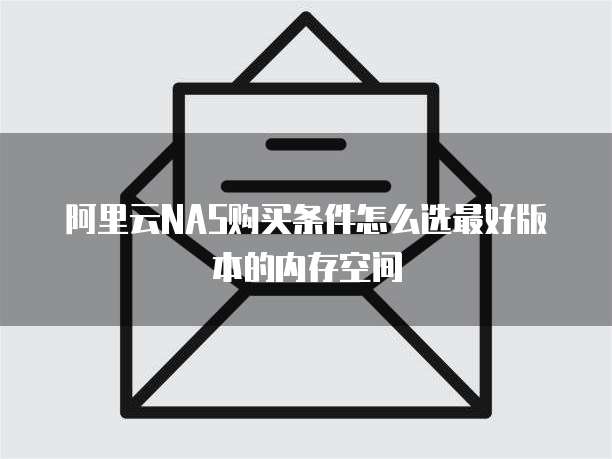 阿里云NAS购买条件怎么选最好版本的内存空间