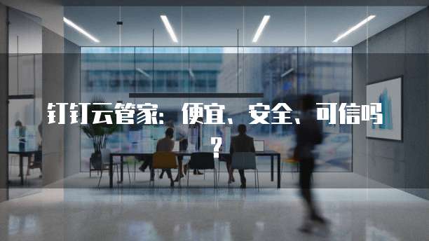 钉钉云管家:便宜、安全、可信吗?