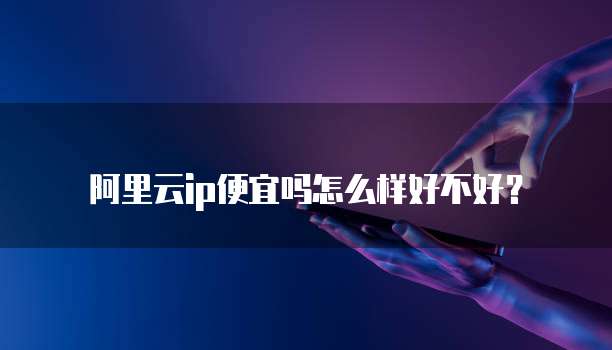 阿里云ip便宜吗怎么样好不好?