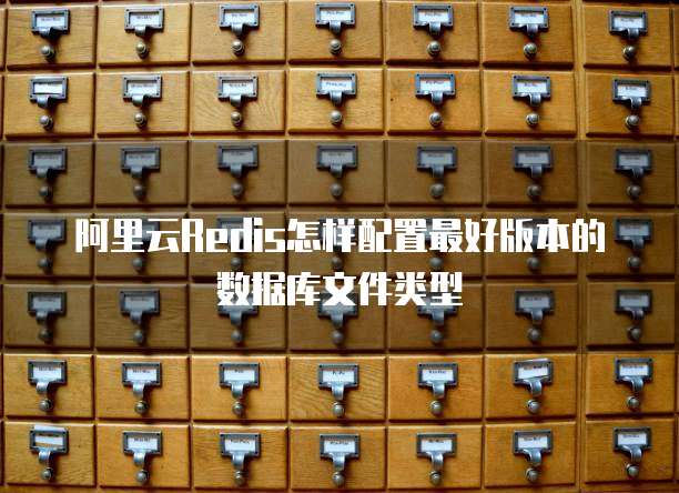 阿里云Redis怎样配置最好版本的数据库文件类型