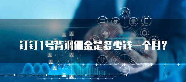 钉钉1号背调佣金是多少钱一个月?