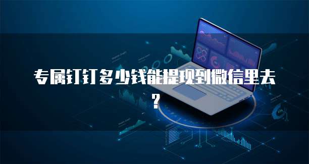 专属钉钉多少钱能提现到微信里去?