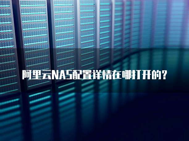 阿里云NAS配置详情在哪打开的？