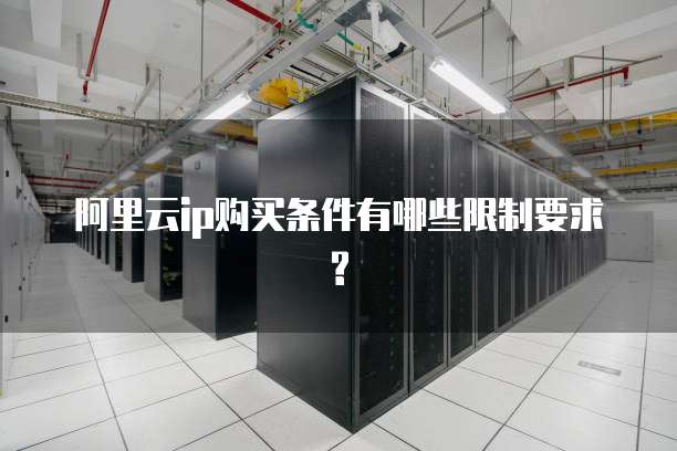 阿里云ip购买条件有哪些限制要求?