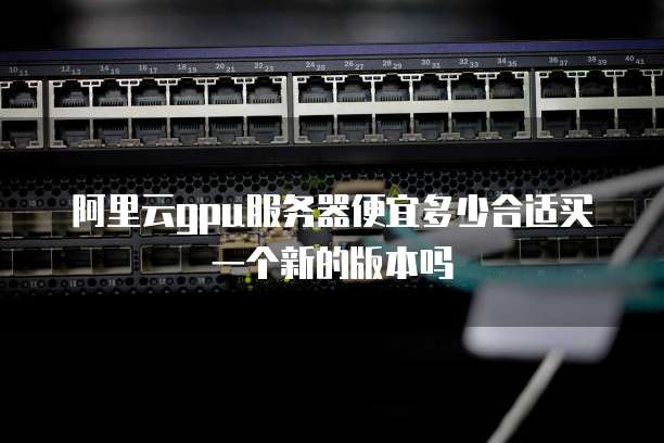 阿里云gpu服务器便宜多少合适买一个新的版本吗