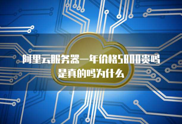 阿里云服务器一年价格5800贵吗是真的吗为什么