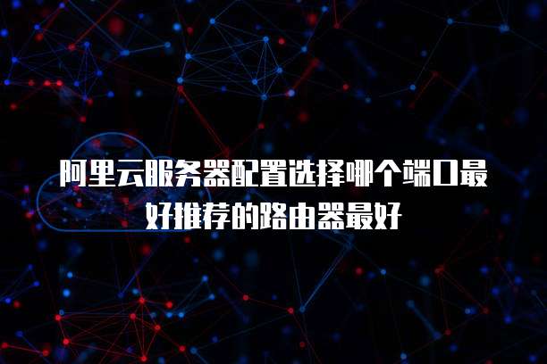 阿里云服务器配置选择哪个端口最好推荐的路由器最好