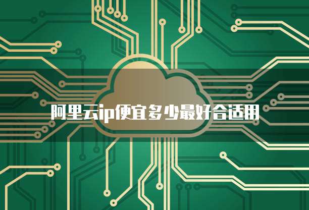 阿里云IP便宜多少最好合适用
