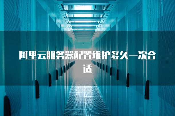 阿里云服务器配置维护多久一次合适
