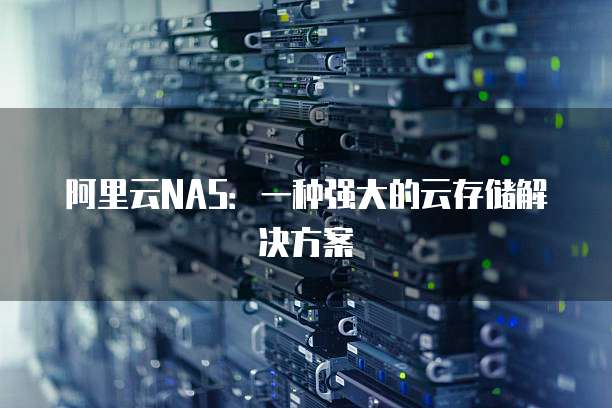 阿里云NAS:一种强大的云存储解决方案