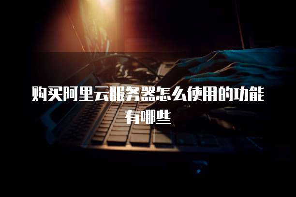 购买阿里云服务器怎么使用的功能有哪些