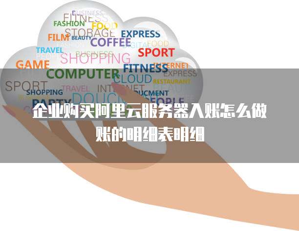 企业购买阿里云服务器入账怎么做账的明细表明细