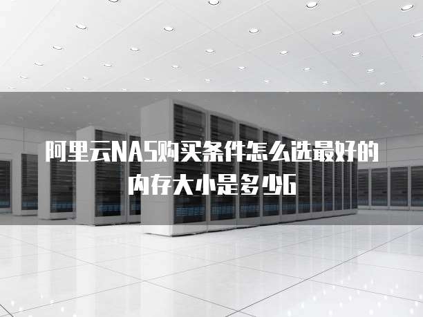 阿里云NAS购买条件怎么选最好的内存大小是多少G