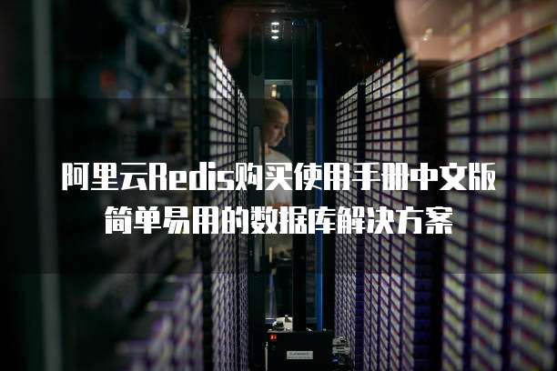 阿里云Redis购买使用手册中文版简单易用的数据库解决方案