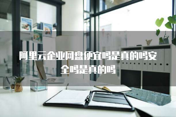 阿里云企业网盘便宜吗是真的吗安全吗是真的吗