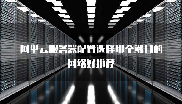 阿里云服务器配置选择哪个端口的网络好推荐
