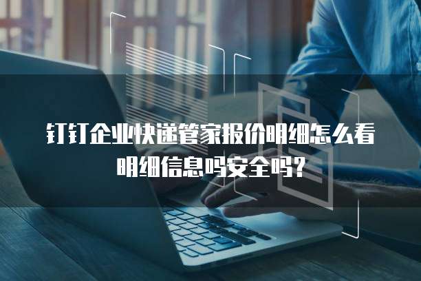 钉钉企业快递管家报价明细怎么看明细信息吗安全吗?