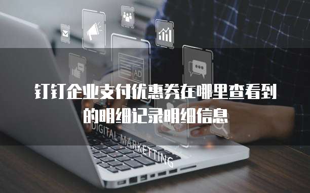 钉钉企业支付优惠券在哪里查看到的明细记录明细信息