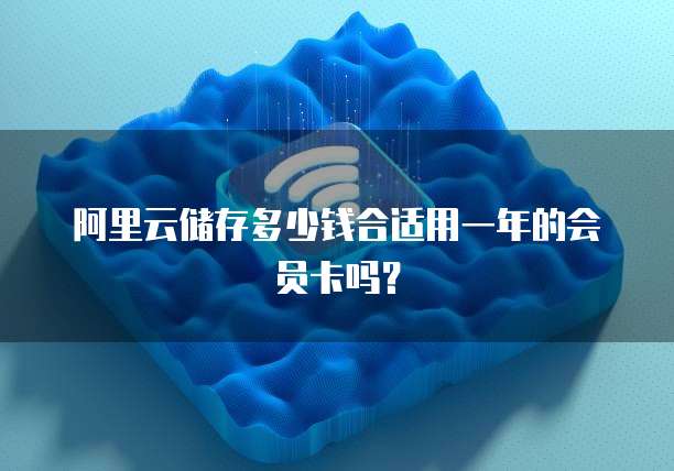 阿里云储存多少钱合适用一年的会员卡吗?