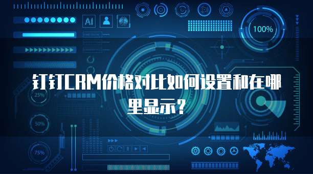 钉钉CRM价格对比如何设置和在哪里显示?