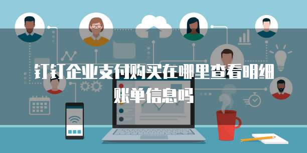 钉钉企业支付购买在哪里查看明细账单信息吗