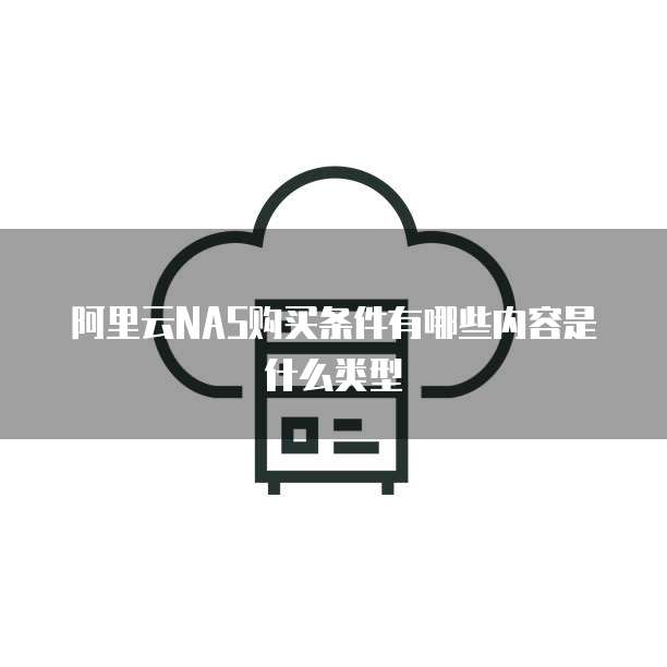 阿里云NAS购买条件有哪些内容是什么类型