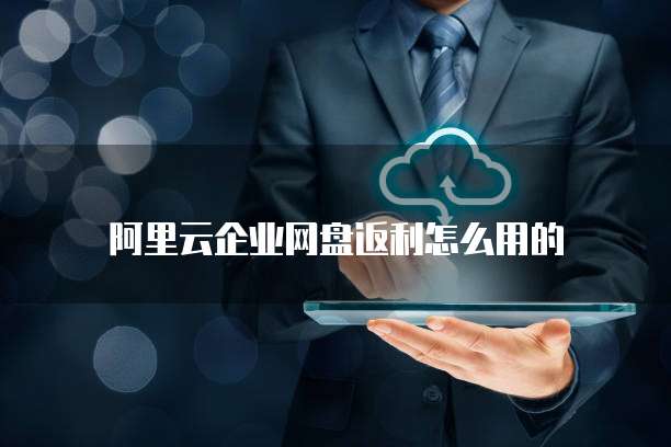 阿里云企业网盘返利怎么用的