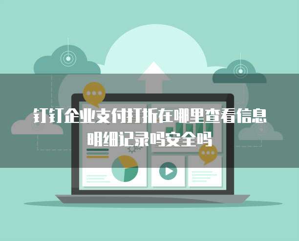 钉钉企业支付打折在哪里查看信息明细记录吗安全吗