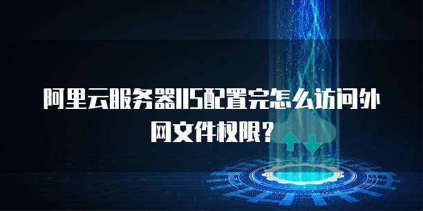 阿里云服务器IIS配置完怎么访问外网文件权限？